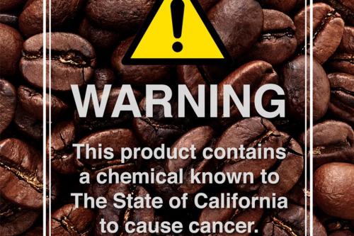 Coffee cancer warning