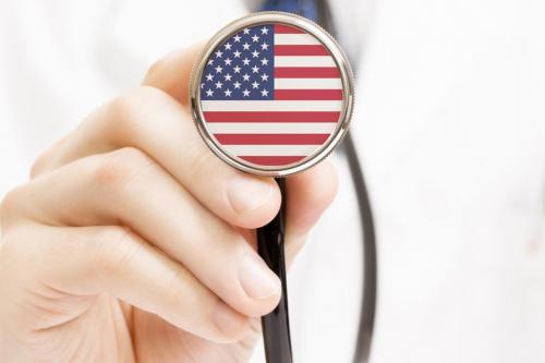 American flag in stethoscope